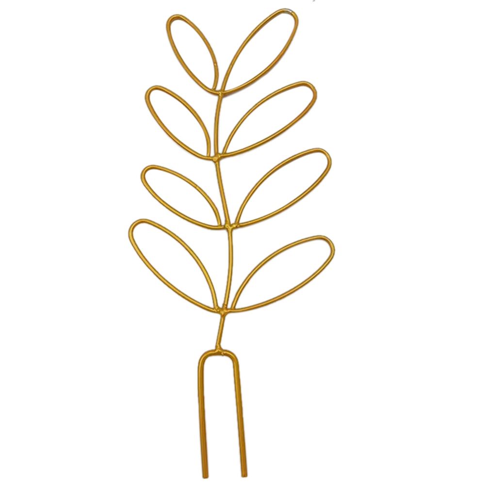 Small Trellis for Potted Plants Wrought Iron Leaf Shape Garden Trellis for Indoor Outdoor Decorative Climbing Plants Support Trellis for Vines Roses