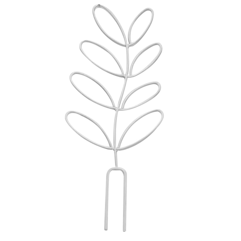 Small Trellis for Potted Plants Wrought Iron Leaf Shape Garden Trellis for Indoor Outdoor Decorative Climbing Plants Support Trellis for Vines Roses