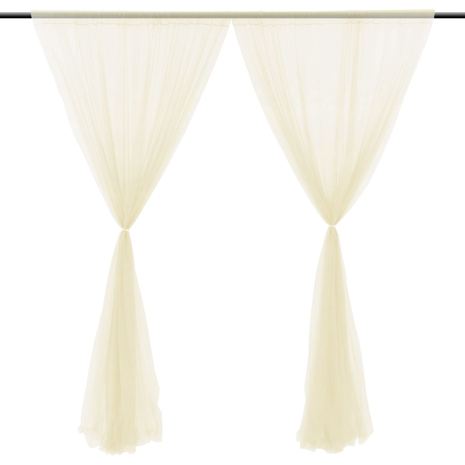 Wedding Party Window Screen Decoration Bedroom Outdoor Semi Transparent Mesh Curtains