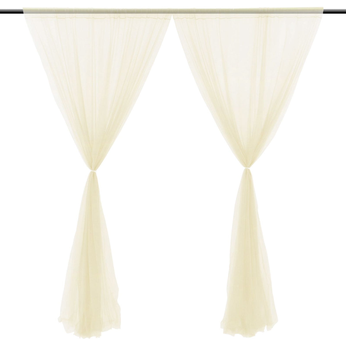 Wedding Party Window Screen Decoration Bedroom Outdoor Semi Transparent Mesh Curtains
