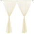 Wedding Party Window Screen Decoration Bedroom Outdoor Semi Transparent Mesh Curtains