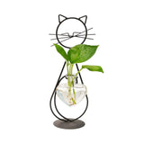 Simple Cat Iron Flower Ware Hydroponic Flower Arrangement Vase