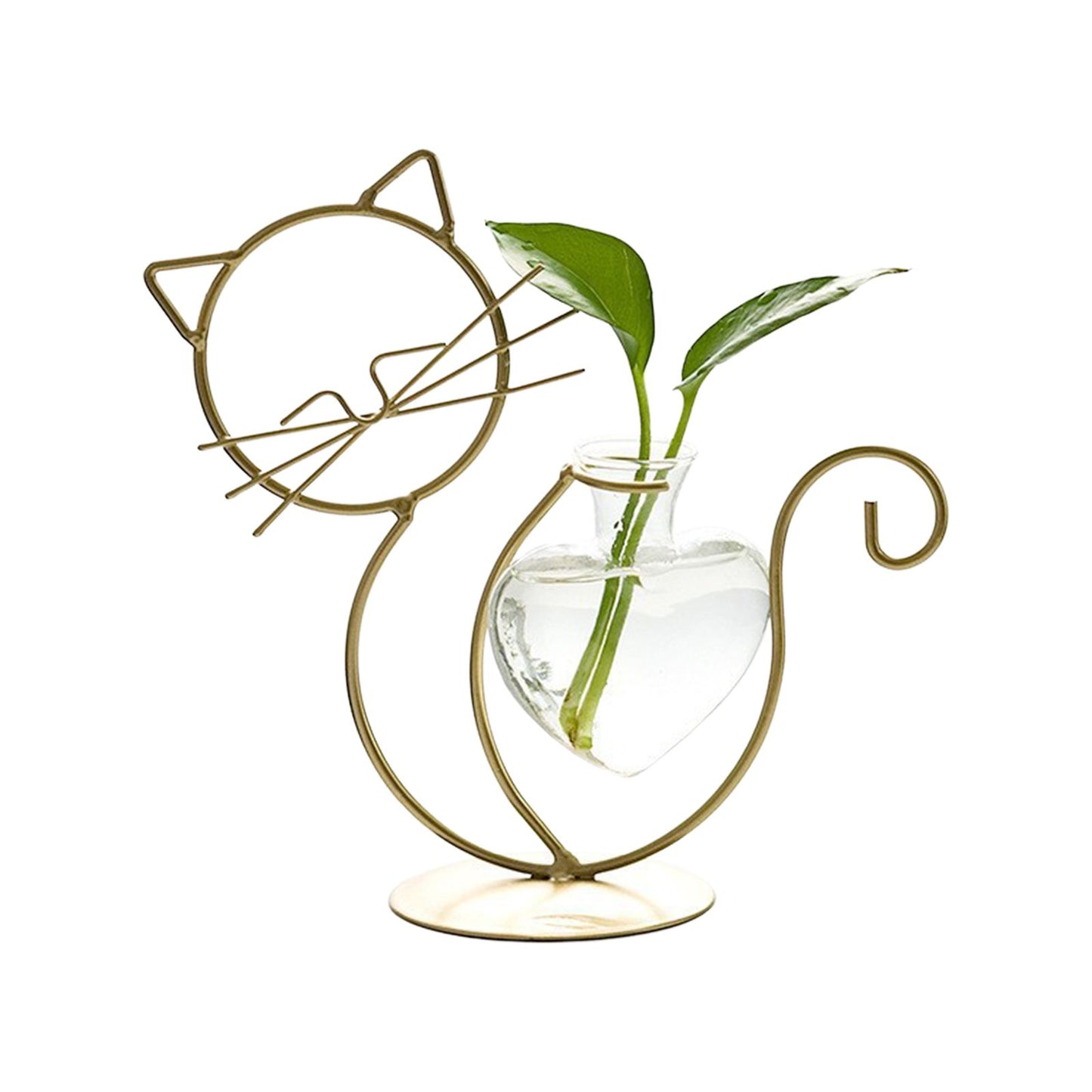 Simple Cat Iron Flower Ware Hydroponic Flower Arrangement Vase