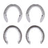 4pcs Horseshoes Aluminum Alloy Light Weight Reliable Practical Horse Riding Accessory for Racecourse Farm No. 5
