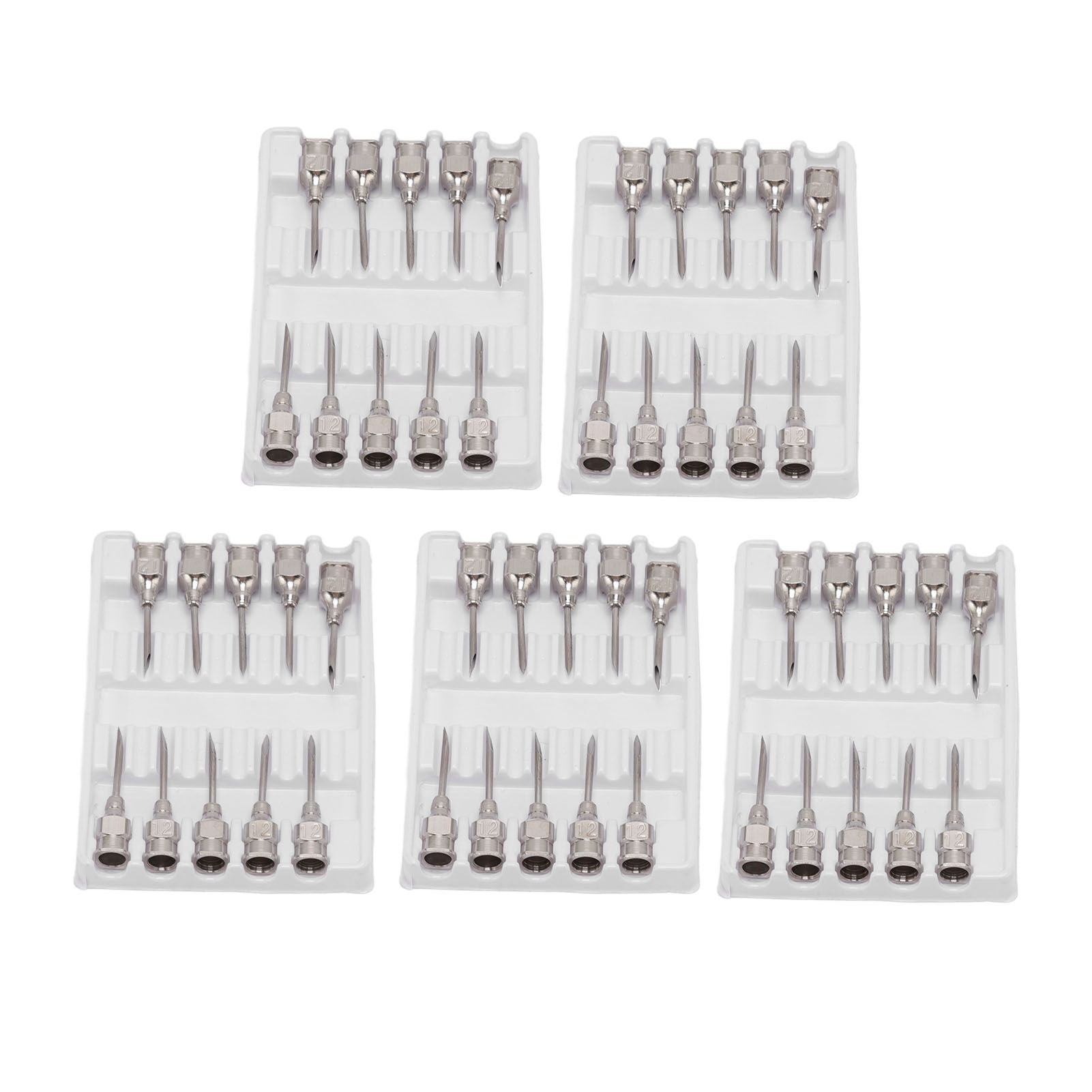 Poultry Injection Needles Stainless Steel Bovine Pig Injection Needle Cow Pig Injection Needle Accessories 12x15mm / 0.5x0.6in