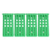 4Pcs Pigeon Leg Ring Stand 4 Column Design Large Capacity Wall Mounted Safe Durable Plastic Parrot Leg Ring Holder Green