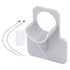 Swimming Pool Pipe Holders Above Ground Pool Hose Support Brackets with Cable Tie and Tape for Hot Tub Gray