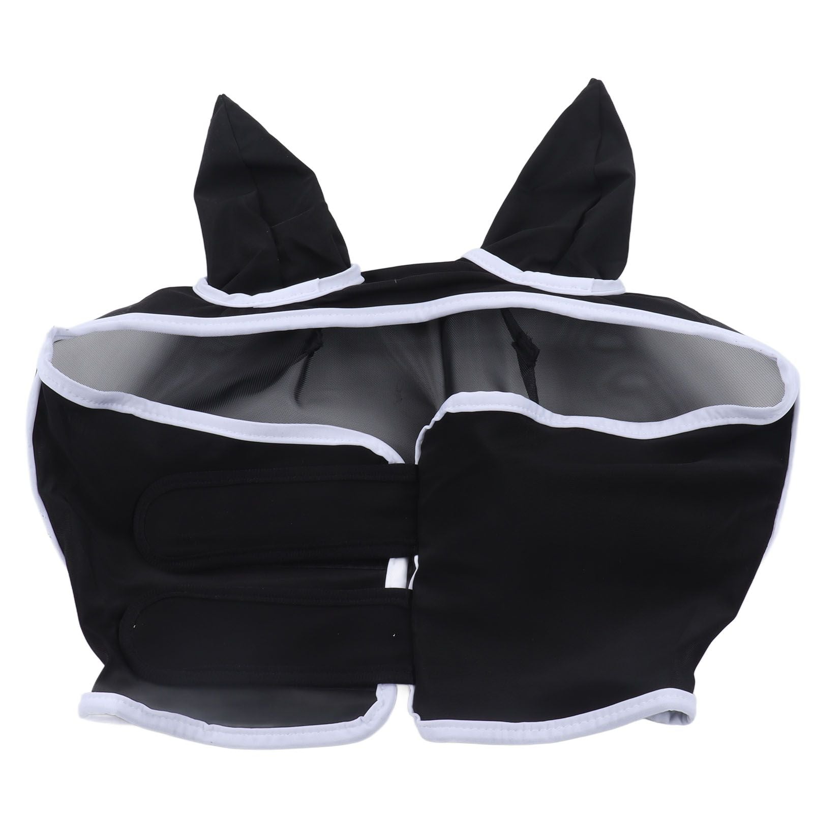 Horse Fly Mask Breathable Comfortable Soft Fine Mesh Design Horse Face Mask Horse Supplies with Ears Black