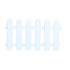 White Edgings Garden Picket Fence Ornamental Grass Lawn Flowerbeds Plant Borders for Indoor and Outdoor Villas 50×30cm / 19.7x11.8in