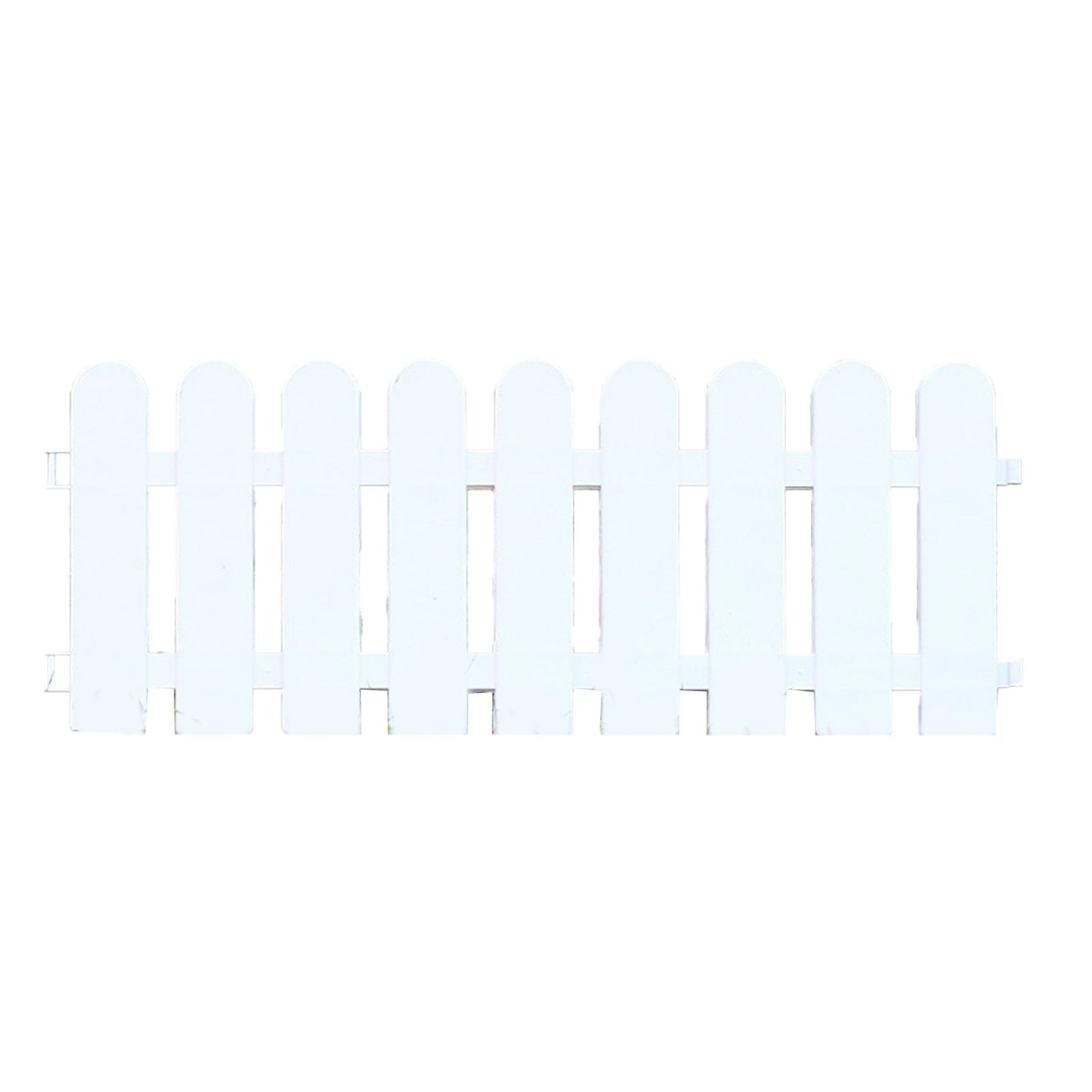 White Edgings Garden Picket Fence Ornamental Grass Lawn Flowerbeds Plant Borders for Indoor and Outdoor Villas 50×20cm / 19.7x7.9in