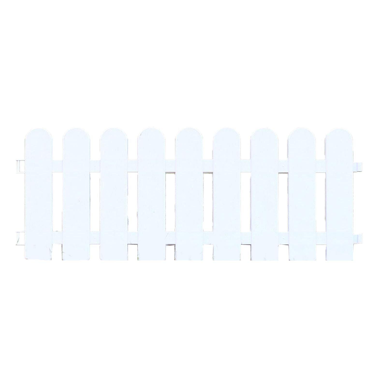 White Edgings Garden Picket Fence Ornamental Grass Lawn Flowerbeds Plant Borders for Indoor and Outdoor Villas 50×20cm / 19.7x7.9in