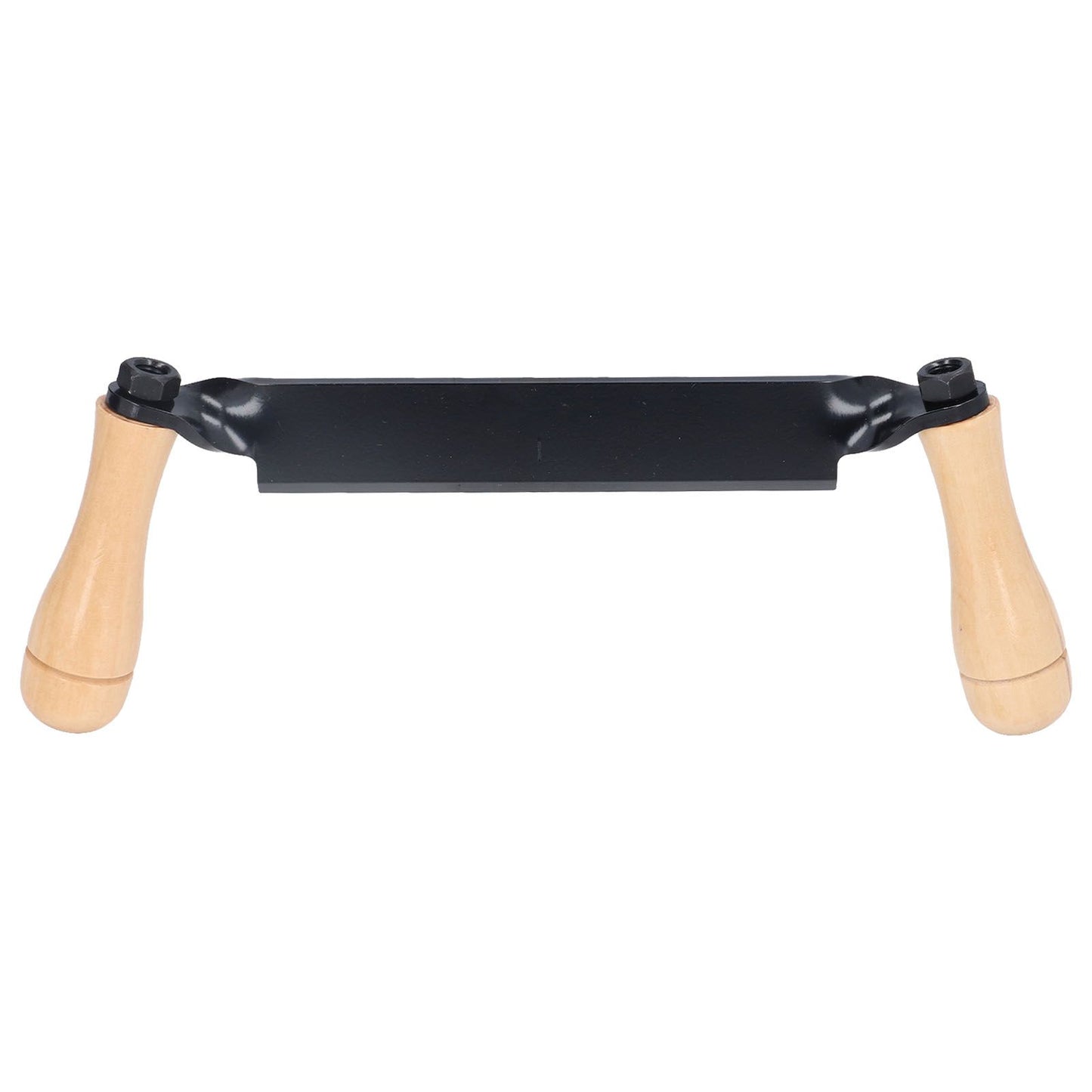 Straight Draw Knife Tungsten Steel Wooden Handle Straight Type Safe Durable Draw Shave Tool for Log Wood Fence Post 10in