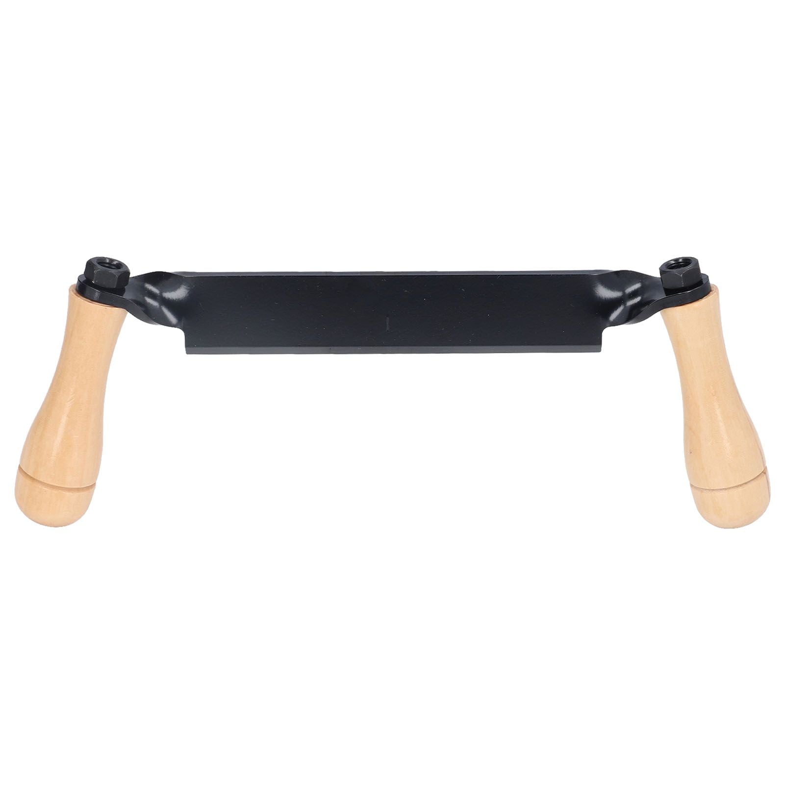 Straight Draw Knife Tungsten Steel Wooden Handle Straight Type Safe Durable Draw Shave Tool for Log Wood Fence Post 10in