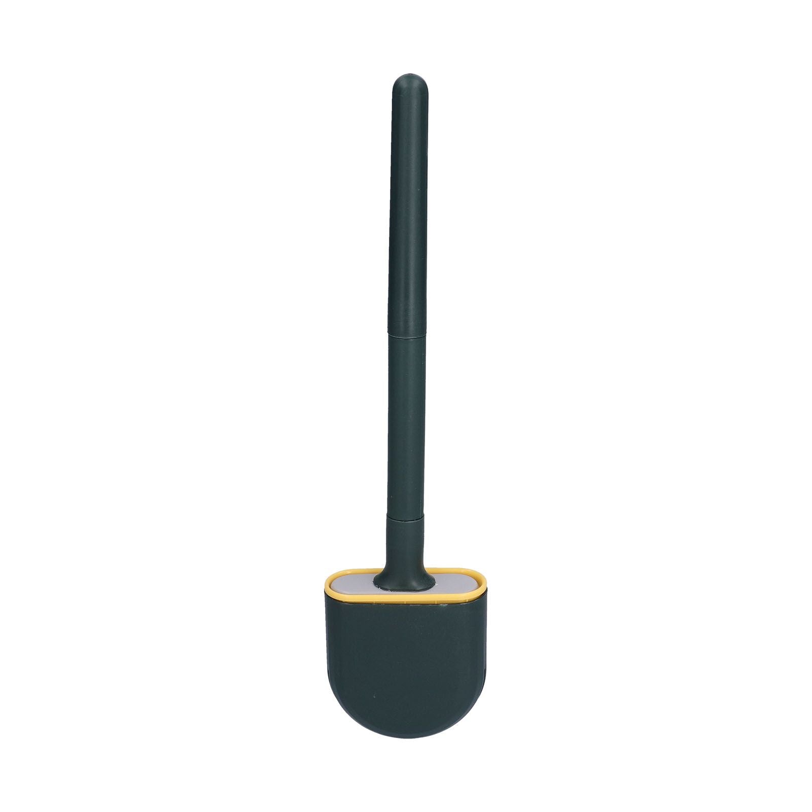 Wall Mounted Toilet Brush Drying Holder Set with Detachable Handle Cleaning Tool for Home Hotel BathroomGreen