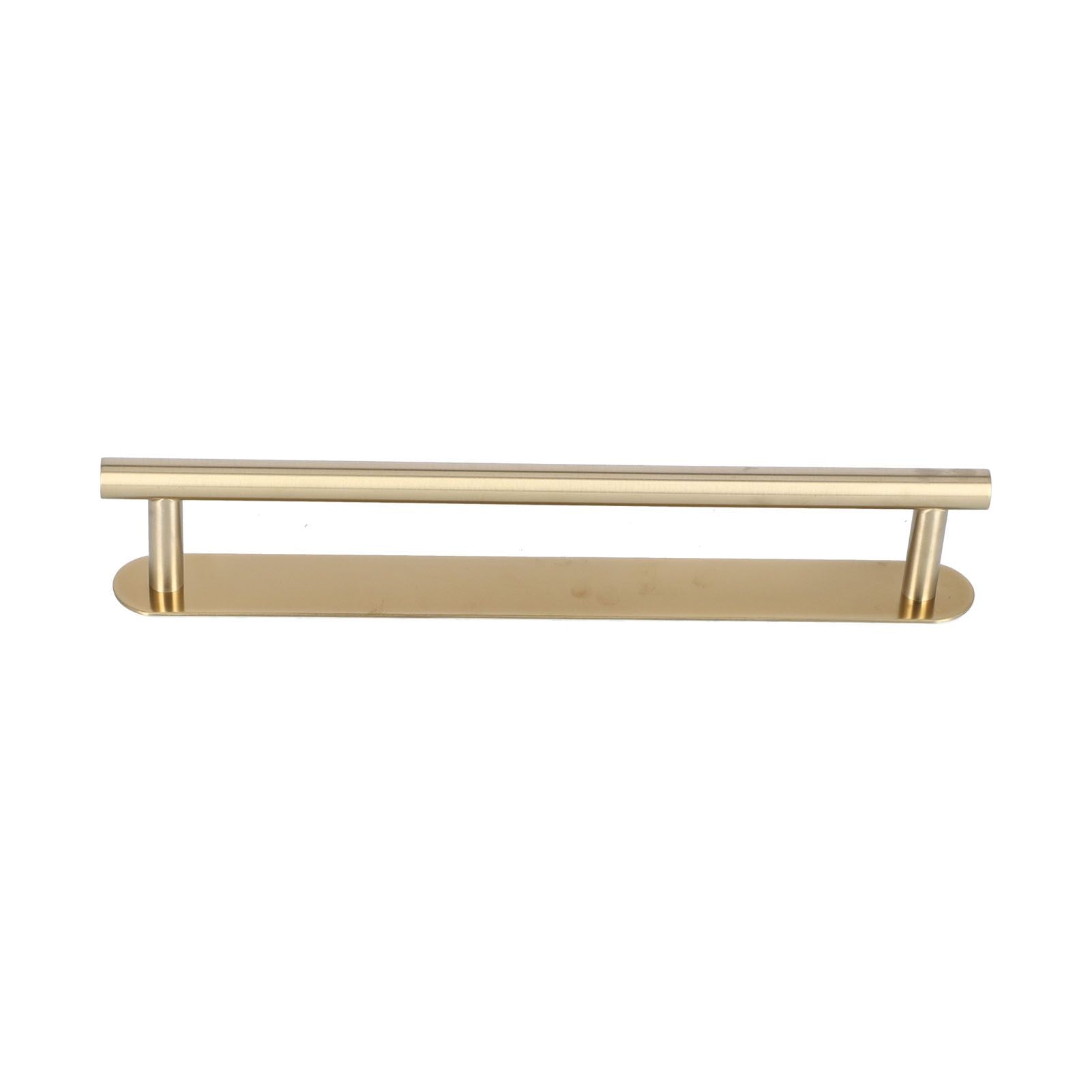 Single Rod Towel Bar 304 Stainless Steel Wall Mount Adhesive Kitchen Dish Cloth Hanger Brushed Towel Rack for Home40cm