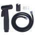 Bidet Sprayer Stainless Steel G1/2 Adjustable Water Pressure Portable Space Saving Easy Installation Handheld Bidet SprayerMatte Black