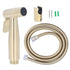 Bidet Sprayer Stainless Steel G1/2 Adjustable Water Pressure Portable Space Saving Easy Installation Handheld Bidet SprayerGold