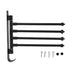 Stainless Steel Swivel Towel Hanger Holder Black Rotating Movable Towel Bar for Bathroom Wardrobe Kitchen4 Arms