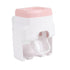 Automatic Toothpaste Dispenser Squeezer with Toothbrush Holder Wall Mounted for Bathroom Adults KidsPink