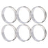6 PCS Crumpet Rings Double Volume Easy Demoulding DIY Stainless Steel English Muffin Rings for Home Food Making Tool10cm / 3.9in