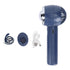 Handheld Fan 3 Speeds USB Charging Strong Wind Lightweight 1200mAh Battery Portable Fan Handheld for Office Travel Blue