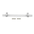 Crystal Acrylic Handle Modern Transparent Drawer Pull Handle for Closets Bookcases Shoe Cabinet Hole Spacing 96 Silver
