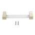 Acrylic Drawer Pulls Single Hole Crystal Cabinet Drawer Pulls for Kitchen Cabinets Dresser Cupboard Hole Spacing 128 Gold