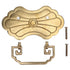 Antique Drawer Handle 12.8x7cm Wealth Blossoms Retro Chinese Style Brass Vintage Drawer Pulls with 2 Screws for Bookcase Brass