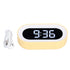 Night Light Alarm Clock LED Digital Display Music Alarm Clock Perpetual Calendar Clock with Memory FunctionYellow