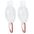 2Set 50ml Travel Bottle with Keychain Flip Cap Plastic Liquid Bottle Refillable Leakproof Transparent Squeeze ContainerMaple Leaf