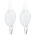 2 Pcs 50ml Travel Keychain Bottles Portable Plastic Clear Leakproof Refillable Empty Squeeze Container for Hand SoapMaple Leaf