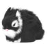 Miniature Plush Rabbits Plastic Plush Material Soft Comfortable Durable Rabbits Stuffed Doll for Table DecorationBlack