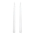 2pcs LED Taper Candles Battery Powered Flameless LED Candle Sticks for Festival Wedding Birthday Party White Shell