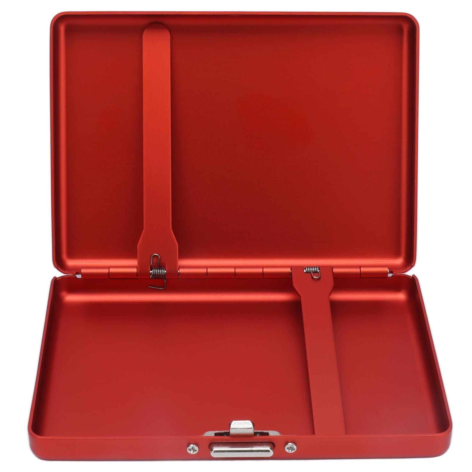 Cigarette Case Aluminium Alloy High Durability Fashion Glossy Exquisite Texture Cigarette Holder for Travel OutdoorRed