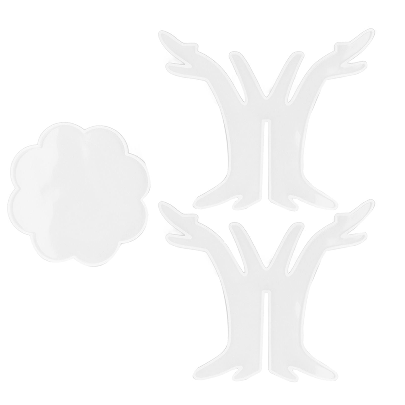 3Pcs DIY Flower Pot Shelf Mold Easy Demoulding Soft Good Toughness Irregular Branches Flower Pot Shelf Mold for DIYBranch 60‑730