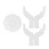 3Pcs DIY Flower Pot Shelf Mold Easy Demoulding Soft Good Toughness Irregular Branches Flower Pot Shelf Mold for DIYHands Hollow 60-743