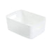 Desktop Storage Basket PP Cosmetic Storages Box Desktops Sundries Organizer with Handle for HouseholdMedium White