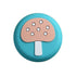 Cartoon Door Handle Stopper Bumpers Buffer Wall Protectors Doorknob Crash Pad Self Adhesive Design for HomeMushroom Pattern