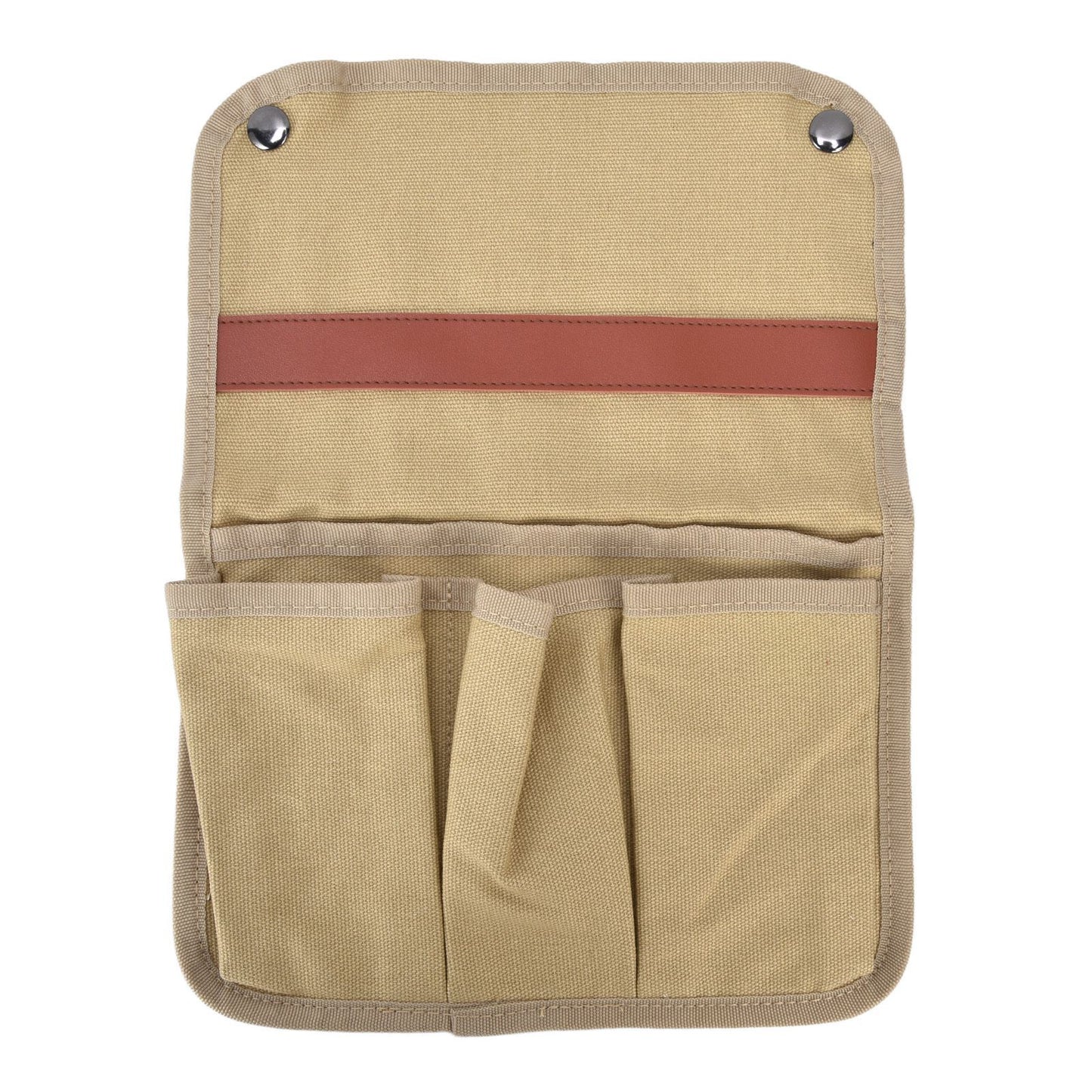 Camping Chair Armrest Storage Bag Large Capacity Multiple Pockets Portable Chair Hanging Storage Bag for Outdoor BeachKhaki
