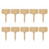 10pcs Plant Labels Bamboo Material Easy Writing 1/8 in Thickness Decorative Garden Markers for GardenerT Shape
