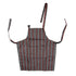 Bib Apron Waterproof Adjustable Kitchen Cooking Aprons with Dual Pockets for Kitchens Restaurants BakersRed and White Bars