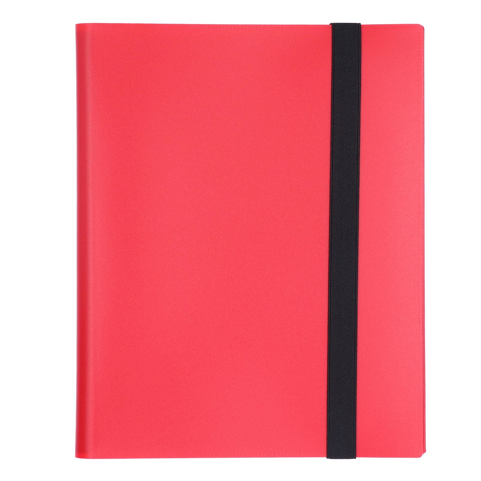 Card Binder 20 Pages 9 Pocket Large Capacity Colored Cover Card Collection Storage Album for Game Card StorageRed