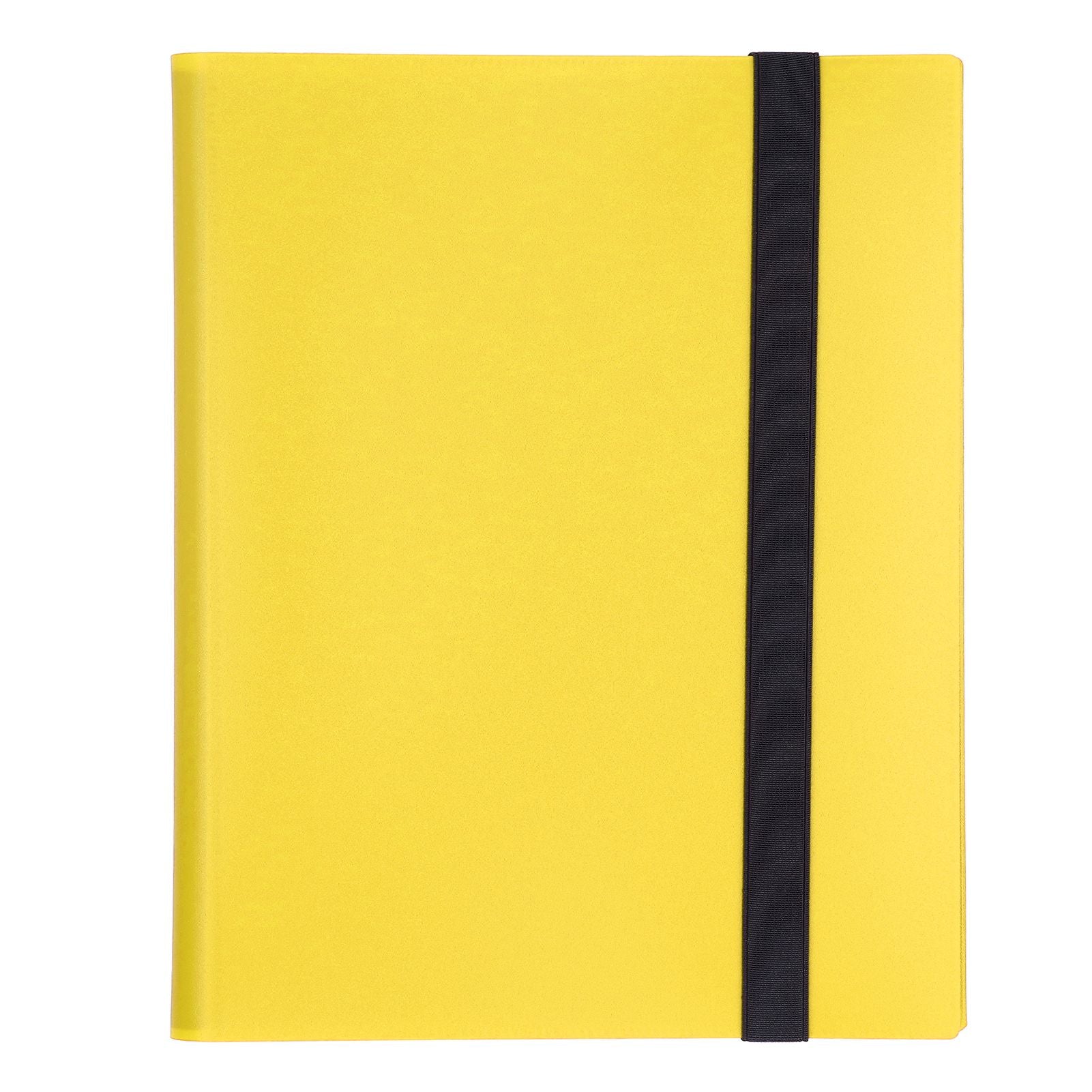 Card Binder 20 Pages 9 Pocket Large Capacity Colored Cover Card Collection Storage Album for Game Card StorageYellow