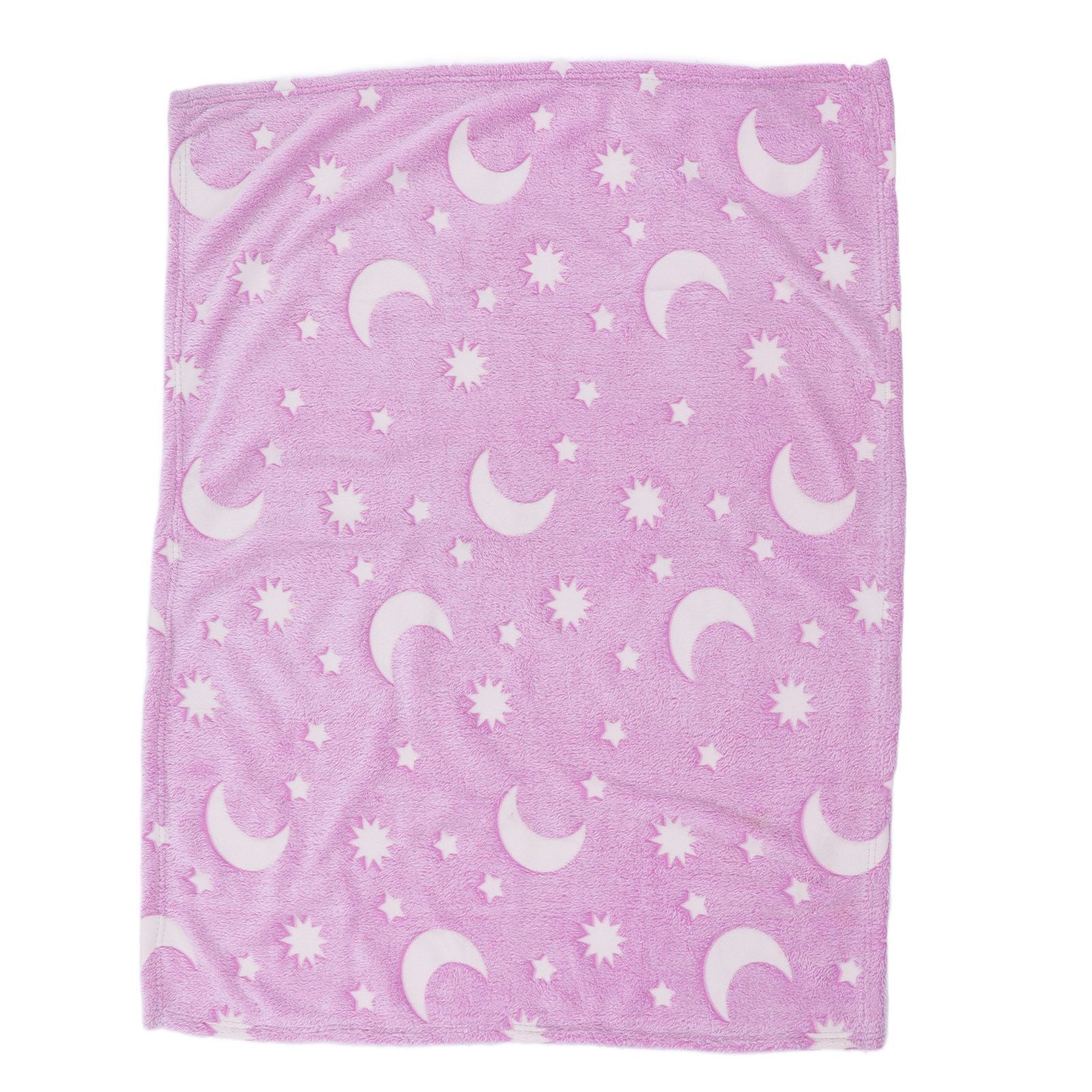 1.52x1M Luminous Blanket Double Sided Polyester Glowing Blanket Bedroom Air Conditioning Blanket for KidsPurple