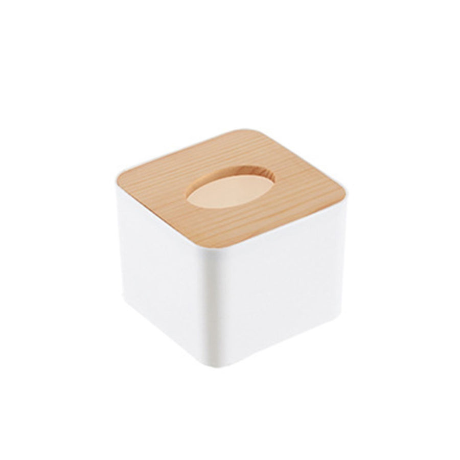 Tissue Box Holder Large Capacity Detachable Mini Tissue Storage Container for Bathroom Bedroom Dressers DesksQuadrate