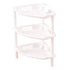 3 Layers Bathroom Standing Shelf Bathroom Stand PP Land Installation Bathroom Rack Storage Shelves for Bathroom KitchenWhite Trigon