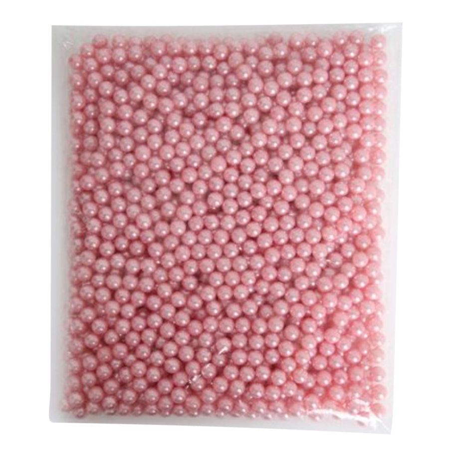 Makeup Brush Holders Multipurpose Acrylic Makeup Storage Box for Bathroom Vanity Countertop One Packet of Pink Pearls (Approx. 250g/8.8oz)