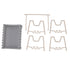 Pot Lid Holder Durable PP Space Saving Stable Nonslip Base Wide Application Cutting Board Organizer Type B