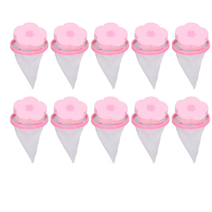 Washing Machine Filter Bag Floating Reusable Laundry Hair Mesh Remover for Pulsator Washer 10pcs Type A