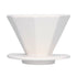 Coffee Dripper Ceramic Convenient Reliable Exquisite Portable Size Simple Design Pour Over Coffee DripperWhite